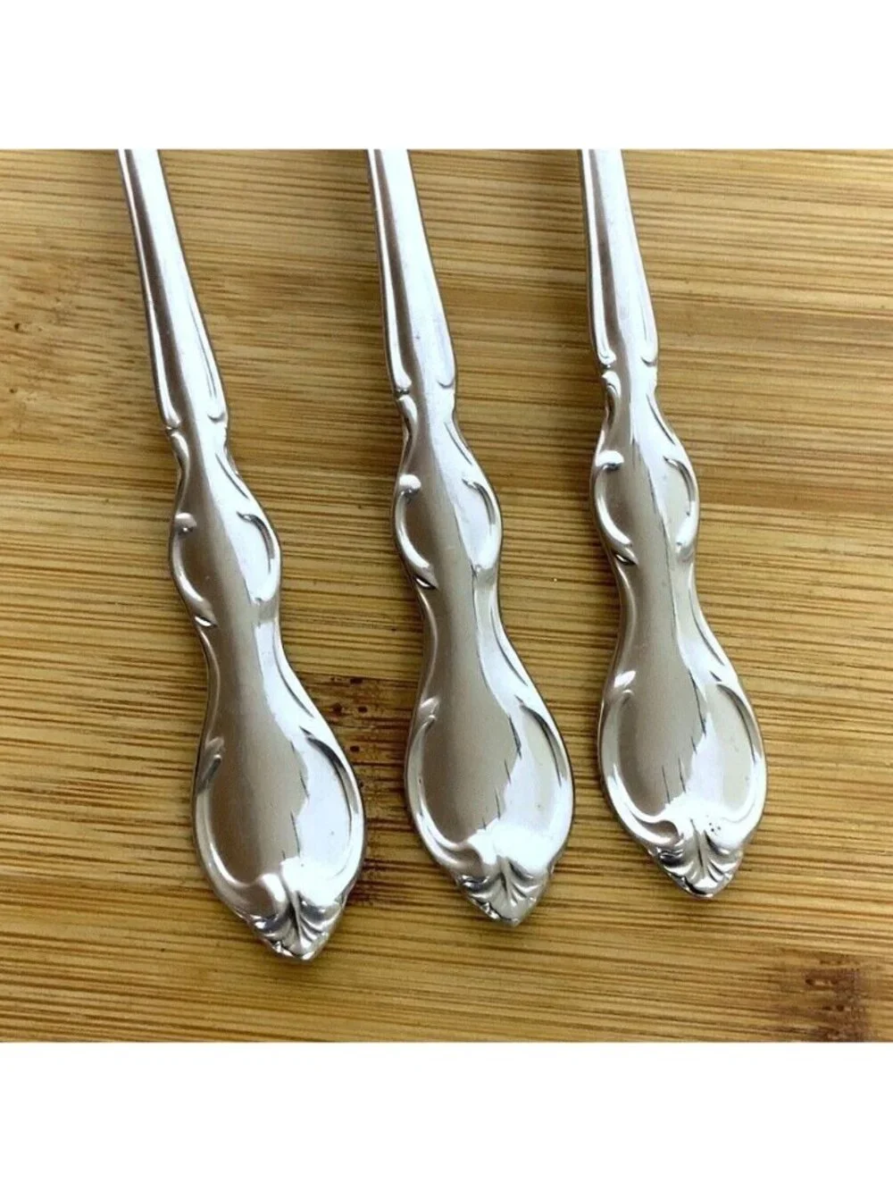 1847 Rogers Bros IS Cotillion 3 Cocktail Seafood Forks Stainless Steel 70s